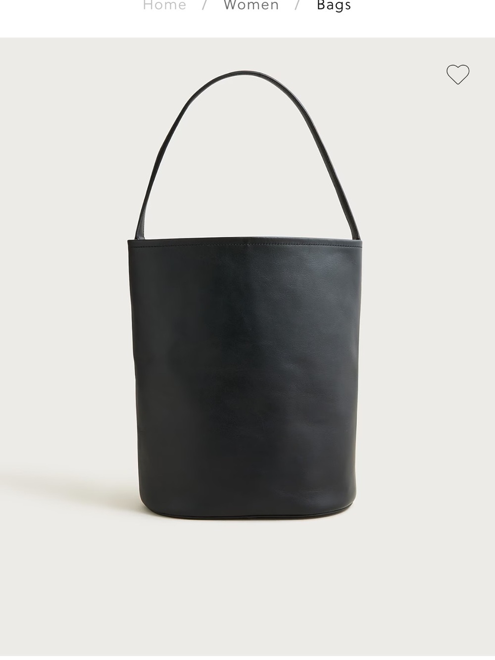 J. Crew Berkeley big bucket bag in leather